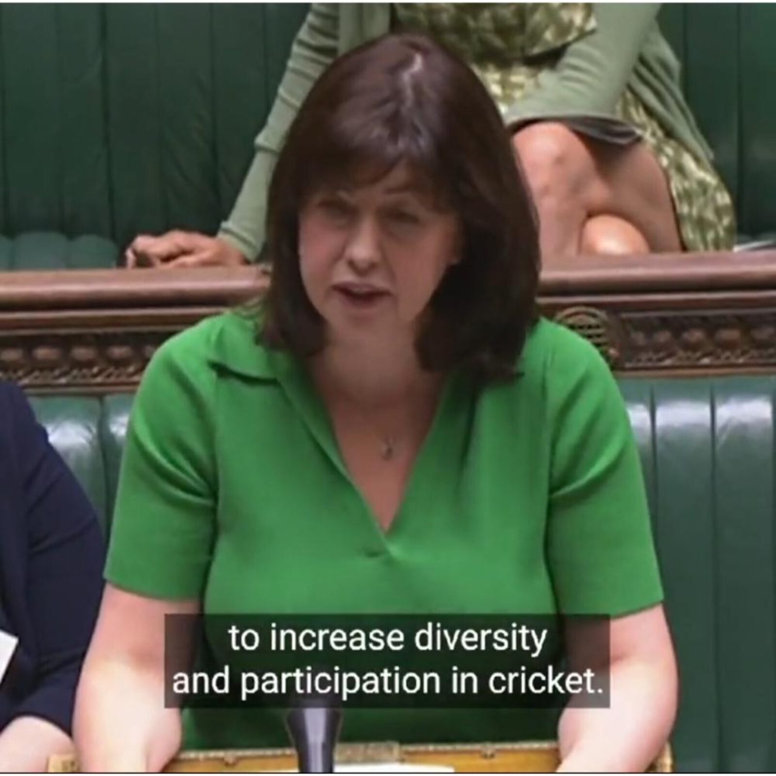 Lucy Powell in Parliament raising concerns about discrimination and prejudice in cricket and sports
